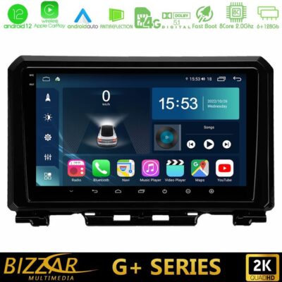 VL Garage - Bizzar G+ Series Suzuki Jimny 2018-2022 8core Android12 6+128GB Navigation Multimedia Tablet 9" - VL-U-G-SZ0546