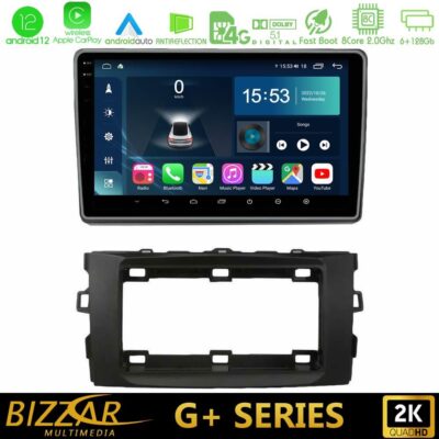 VL Garage - Bizzar G+ Series Toyota Auris 2013-2016 8core Android12 6+128GB Navigation Multimedia Tablet 10" - VL-U-G-TY1294