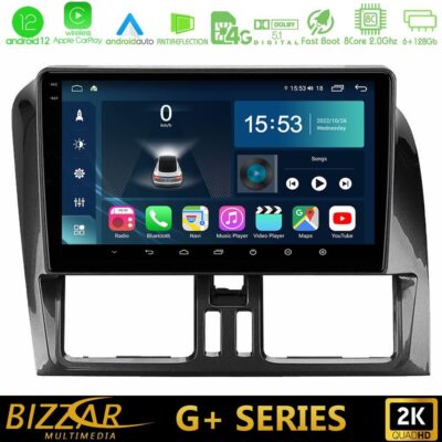 VL Garage - Bizzar G+ Series Volvo XC60 2009-2012 8core Android12 6+128GB Navigation Multimedia Tablet 9" - VL-U-G-VL0468