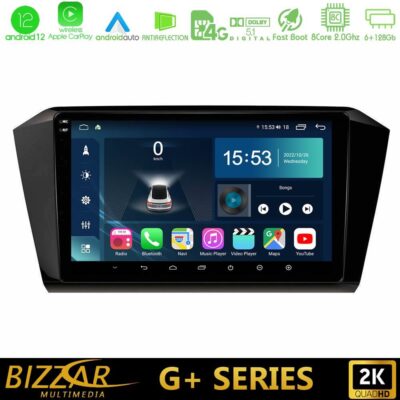 VL Garage - Bizzar G+ Series VW Passat 8core Android12 6+128GB Navigation Multimedia Tablet 10" - VL-U-G-VW0055