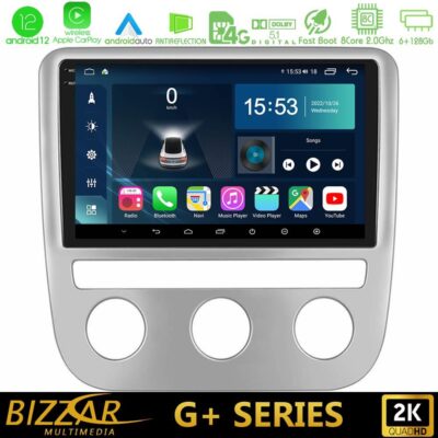 VL Garage - Bizzar G+ Series VW Scirocco 2008-2014 8Core Android12 6+128GB Navigation Multimedia Tablet 9" - VL-U-G-VW0084