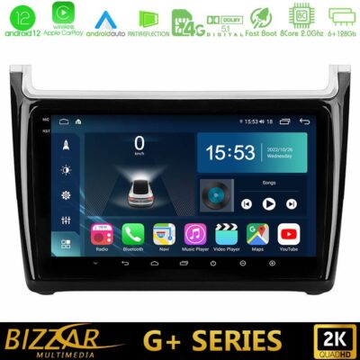 VL Garage - Bizzar G+ Series Vw Polo 8core Android12 6+128GB Navigation Multimedia Tablet 9" - VL-U-G-VW6901PB