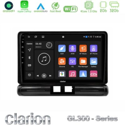 VL Garage - Clarion GL300 Series 4Core Android11 2+32GB Citroen C3 2016-> Navigation Multimedia Tablet 9" Με Carplay & Android Auto - VL-U-GL3-CT2502