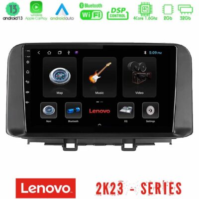 VL Garage - Lenovo Car Pad Hyundai Kona 2018-2023 4Core Android 13 2+32GB Navigation Multimedia Tablet 9" - VL-U-LEN-HY0342