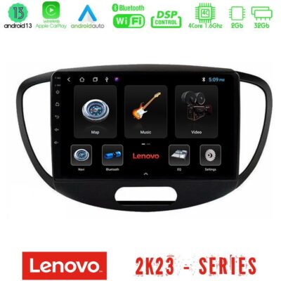 VL Garage - Lenovo Car Pad Hyundai i10 2008-2014 4Core Android 13 2+32GB Navigation Multimedia Tablet 9" - VL-U-LEN-HY0551