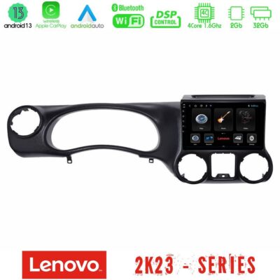 VL Garage - Lenovo Car Pad Jeep Wrangler 2011-2014 4Core Android 13 2+32GB Navigation Multimedia Tablet 10" - VL-U-LEN-JP0787