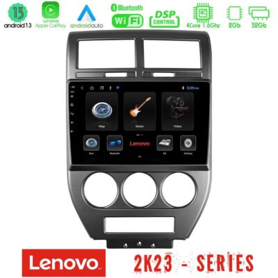VL Garage - Lenovo Car Pad Jeep Compass/Patriot 2007-2009 4Core Android 13 2+32GB Navigation Multimedia Tablet 10" - VL-U-LEN-JP1023