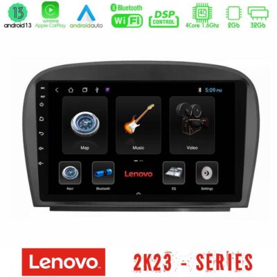 VL Garage - Lenovo Car Pad Mercedes SL Class 2005-2011 4Core Android 13 2+32GB Navigation Multimedia Tablet 9" - VL-U-LEN-MB0479