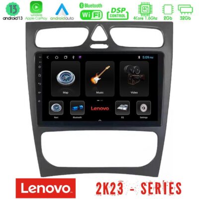VL Garage - Lenovo Car Pad Mercedes C Class (W203) 4Core Android 13 2+32GB Navigation Multimedia Tablet 9" - VL-U-LEN-MB0925