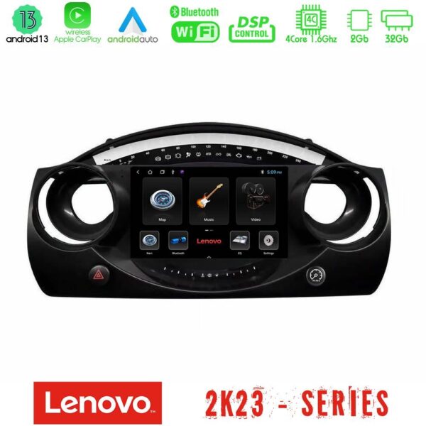 VL Garage - Lenovo Car Pad Mini Cooper R50 4Core Android 13 2+32GB Navigation Multimedia Tablet 9" - VL-U-LEN-MN1521