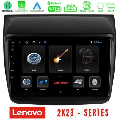VL Garage - Lenovo Car Pad Mitsubishi L200 4Core Android 13 2+32GB Navigation Multimedia Tablet 9" - VL-U-LEN-MT0314