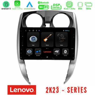 VL Garage - Lenovo Car Pad Nissan Note 2013-2018 4core Android 13 2+32GB Navigation Multimedia Tablet 10" - VL-U-LEN-NS0481