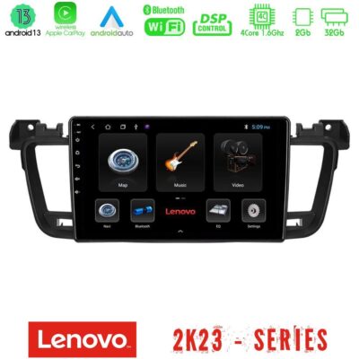 VL Garage - Lenovo Car Pad Peugeot 508 2010-2018 4Core Android 13 2+32GB Navigation Multimedia Tablet 9" - VL-U-LEN-PG0704