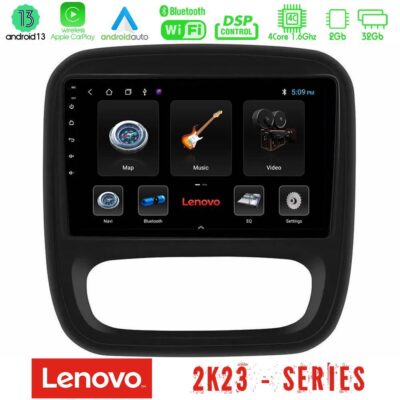 VL Garage - Lenovo Car Pad Renault/Nissan/Opel/Fiat 4core Android 13 2+32GB Navigation Multimedia Tablet 9" - VL-U-LEN-RN1102