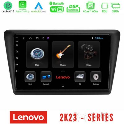 VL Garage - Lenovo Car Pad Skoda Rapid 2013-2017 4core Android 13 2+32GB Navigation Multimedia Tablet 9" - VL-U-LEN-SK1067