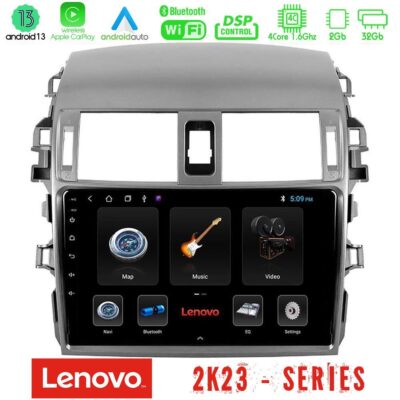 VL Garage - Lenovo Car Pad Toyota Corolla 2008-2010 4Core Android 13 2+32GB Navigation Multimedia Tablet 9" - VL-U-LEN-TY0144