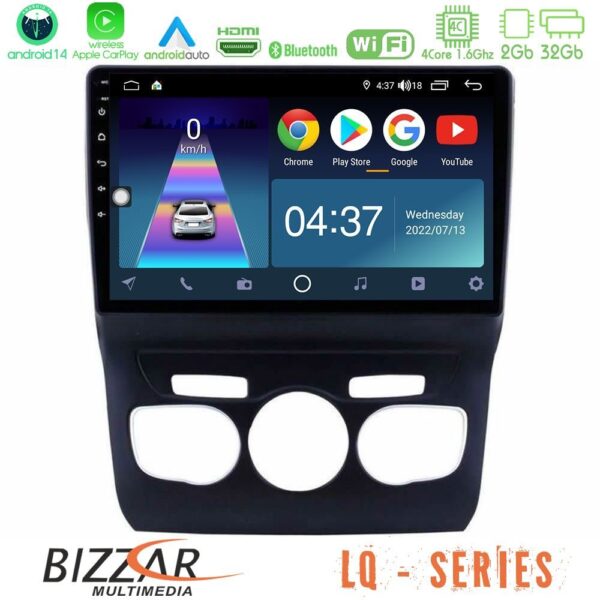 VL Garage - Bizzar LQ Series 4Core Android14 2+32GB Citroen C4L Navigation Multimedia Tablet 10" Με Carplay & Android Auto - VL-U-LQ-CT0131