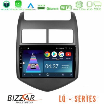 VL Garage - Bizzar LQ Series 4Core Android14 2+32GB Chevrolet Aveo 2011-2017 Navigation Multimedia Tablet 9" Με Carplay & Android Auto - VL-U-LQ-CV0243