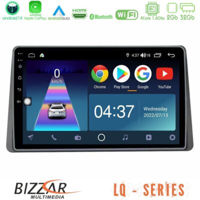 VL Garage - Bizzar LQ Series 4Core Android14 2+32GB Dacia Duster 2019-> Navigation Multimedia Tablet 9" Με Carplay & Android Auto - VL-U-LQ-DC0628