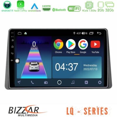 VL Garage - Bizzar LQ Series 4Core Android14 2+32GB Renault Arkana 2019-> Navigation Multimedia Tablet 9″ Με Carplay & Android Auto - VL-U-LQ-DC1127