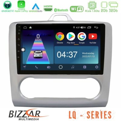 VL Garage - Bizzar LQ Series 4Core Android14 2+32GB Ford Focus Auto AC Navigation Multimedia Tablet 9" Με Carplay & Android Auto - VL-U-LQ-FD0041A