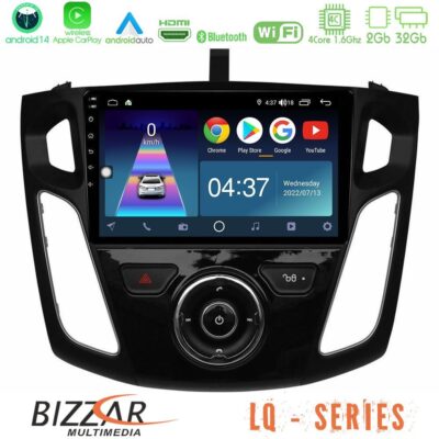 VL Garage - Bizzar LQ Series 4Core Android14 2+32GB Ford Focus 2012-2018 Navigation Multimedia Tablet 9" Με Carplay & Android Auto - VL-U-LQ-FD0845