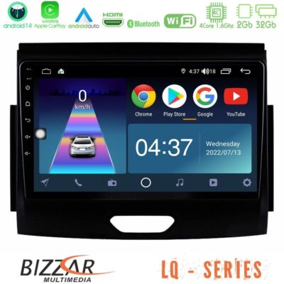 VL Garage - Bizzar LQ Series 4Core Android14 2+32GB Ford Ranger 2017-2022 Navigation Multimedia Tablet 9" Με Carplay & Android Auto - VL-U-LQ-FD0631