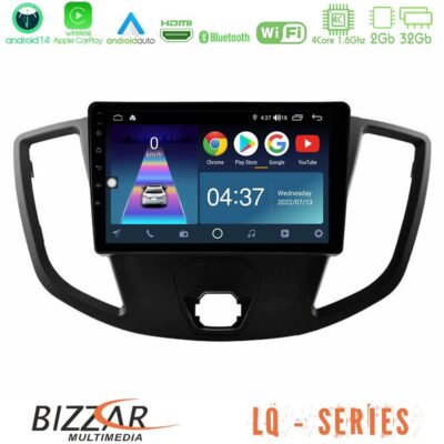 VL Garage - Bizzar LQ Series 4Core Android14 2+32GB Ford Transit 2014-> Navigation Multimedia Tablet 9" Με Carplay & Android Auto - VL-U-LQ-FD1554