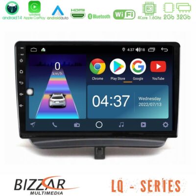 VL Garage - Bizzar LQ Series 4Core Android14 2+32GB Ford Courier 2015-2023 Navigation Multimedia Tablet 9" Με Carplay & Android Auto - VL-U-LQ-FD1794