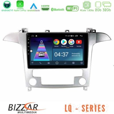 VL Garage - Bizzar LQ Series 4Core Android14 2+32GB Ford S-Max 2006-2012 Navigation Multimedia Tablet 9″ Με Carplay & Android Auto - VL-U-LQ-FD409S