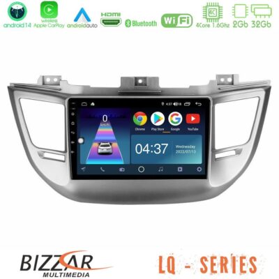 VL Garage - Bizzar LQ Series 4Core Android14 2+32GB Hyundai Tucson 2015-2018 Navigation Multimedia Tablet 9" Με Carplay & Android Auto - VL-U-LQ-HY0068