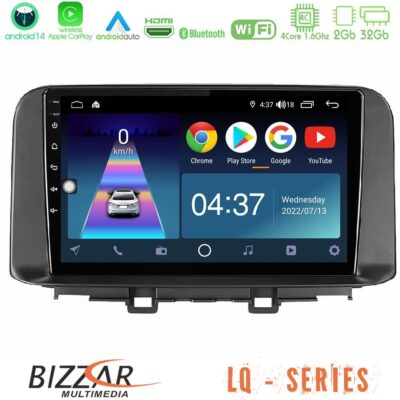 VL Garage - Bizzar LQ Series 4Core Android14 2+32GB Hyundai Kona 2018-2023 Navigation Multimedia Tablet 10" Με Carplay & Android Auto - VL-U-LQ-HY0342