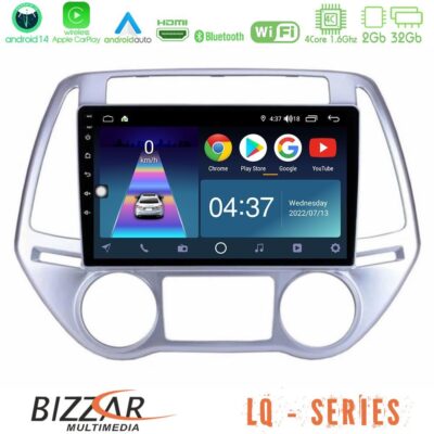 VL Garage - Bizzar LQ Series 4Core Android14 2+32GB Hyundai i20 2012-2014 Navigation Multimedia Tablet 9" Με Carplay & Android Auto - VL-U-LQ-HY0619