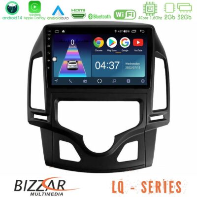VL Garage - Bizzar LQ Series 4Core Android14 2+32GB Hyundai i30 2007-2012 Auto A/C Navigation Multimedia Tablet 9" Με Carplay & Android Auto - VL-U-LQ-HY0800