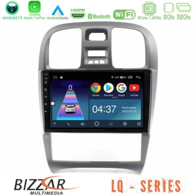 VL Garage - Bizzar LQ Series 4Core Android14 2+32GB Hyundai Sonata 2001-2005 Navigation Multimedia Tablet 9" Με Carplay & Android Auto - VL-U-LQ-HY0877