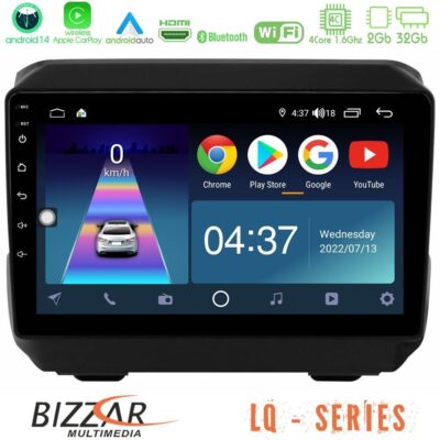 VL Garage - Bizzar LQ Series 4Core Android14 2+32GB Jeep Wrangler 2018-> Navigation Multimedia Tablet 9" Με Carplay & Android Auto - VL-U-LQ-JP0865