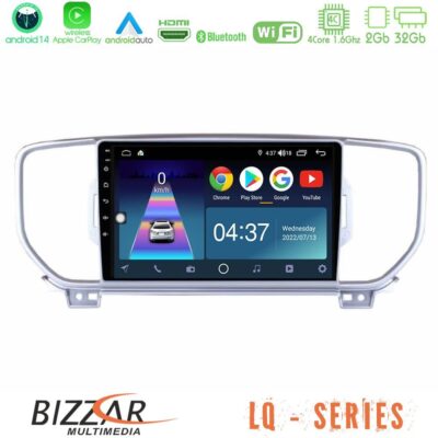 VL Garage - Bizzar LQ Series 4Core Android14 2+32GB Kia Sportage 2016-2018 Navigation Multimedia Tablet 9" Με Carplay & Android Auto - VL-U-LQ-KI0033