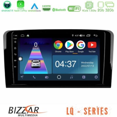 VL Garage - Bizzar LQ Series 4Core Android14 2+32GB Mercedes ML/GL Class Navigation Multimedia Tablet 9" Με Carplay & Android Auto - VL-U-LQ-MB0761