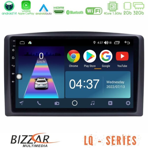 VL Garage - Bizzar LQ Series 4Core Android14 2+32GB Mercedes Vito 2015-2021 Navigation Multimedia Tablet 10" Με Carplay & Android Auto - VL-U-LQ-MB0779