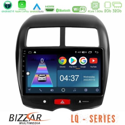 VL Garage - Bizzar LQ Series 4Core Android14 2+32GB Mitsubishi ASX Navigation Multimedia Tablet 10" Με Carplay & Android Auto - VL-U-LQ-MT0075