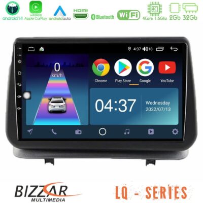 VL Garage - Bizzar LQ Series 4Core Android14 2+32GB Renault Clio 2005-2012 Navigation Multimedia Tablet 9" Με Carplay & Android Auto - VL-U-LQ-RN0003