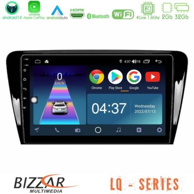 VL Garage - Bizzar LQ Series 4Core Android14 2+32GB Skoda Octavia 7 Navigation Multimedia Tablet 10" Με Carplay & Android Auto - VL-U-LQ-SK007