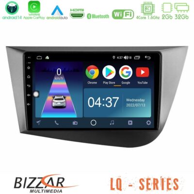 VL Garage - Bizzar LQ Series 4Core Android14 2+32GB Seat Leon Navigation Multimedia Tablet 9" Με Carplay & Android Auto - VL-U-LQ-ST0839