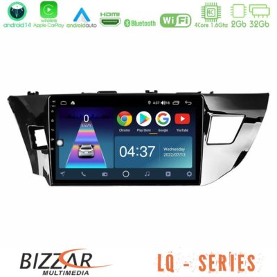 VL Garage - Bizzar LQ Series 4Core Android14 2+32GB Toyota Corolla 2014-2016 Navigation Multimedia Tablet 9" Με Carplay & Android Auto - VL-U-LQ-TY0008