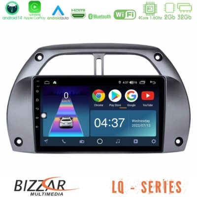 VL Garage - Bizzar LQ Series 4Core Android14 2+32GB Toyota RAV4 2001 - 2006 Navigation Multimedia Tablet 9" Με Carplay & Android Auto - VL-U-LQ-TY0953