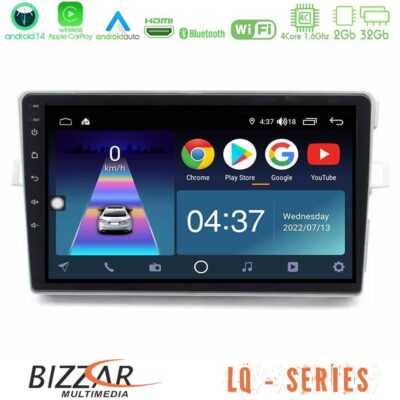VL Garage - Bizzar LQ Series 4Core Android14 2+32GB Toyota Verso 2009-2018 Navigation Multimedia Tablet 9" Με Carplay & Android Auto - VL-U-LQ-TY0975