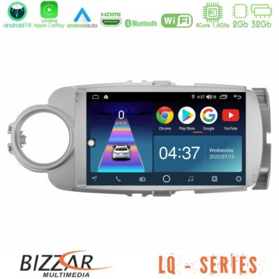 VL Garage - Bizzar LQ Series 4Core Android14 2+32GB Toyota Yaris Navigation Multimedia Tablet 9" Με Carplay & Android Auto - VL-U-LQ-TY1777