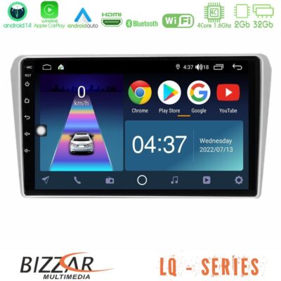VL Garage - Bizzar LQ Series 4Core Android14 2+32GB Toyota Avensis T25 02/2003–2008 Navigation Multimedia Tablet 9" Με Carplay & Android Auto - VL-U-LQ-TY412N