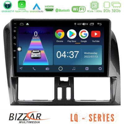 VL Garage - Bizzar LQ Series 4Core Android14 2+32GB Volvo XC60 2009-2012 Navigation Multimedia Tablet 9" Με Carplay & Android Auto - VL-U-LQ-VL0468