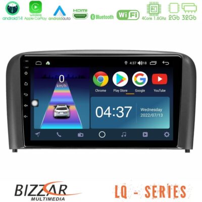 VL Garage - Bizzar LQ Series 4Core Android14 2+32GB Volvo S80 1998-2006 Navigation Multimedia Tablet 9" Με Carplay & Android Auto - VL-U-LQ-VL0971